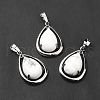 Natural Howlite Pendants G-B033-04P-15-2