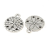 Tibetan Style Alloy Pendants TIBEP-GC017-AS-RS-2