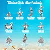 Tibetan Style Alloy Pendants TIBEP-CJ0001-10-2