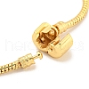 2.5MM Brass European Style Round Snake Chain Bracelets for Jewelry Making BJEW-G703-02G-3