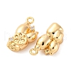 Brass Rhinestone Pendants KK-E793-18G-2