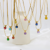 Real 18K Gold Plated Stainless Steel Pendant Necklaces CP2918-4-3