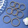 304 Stainless Steel Flat Plain Band Rings STAS-I160-D-G-1