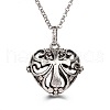 Angel Wing Alloy Aromatherapy Bead Cage Pendant Oil Necklace Heart Hollow Necklaces XV8359-5-1