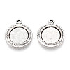 Tibetan Style Alloy Pendant Cabochon Settings PALLOY-N178-05AS-1