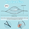 Plastic Rain Bonnets AJEW-WH0419-75A-2