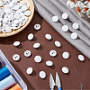  100Pcs Cloth Shank Buttons BUTT-NB0001-72B-4