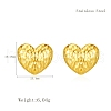 Stylish Stainless Steel Heart Stud Earrings TR6731-6