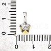 Brass Micro Pave Cubic Zirconia Charms KK-D356-05B-P-3