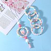 5Pcs Ring Food Grade Eco-Friendly Silicone Focal Beads JX894K-7