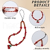 Agate & Crystal & Nylon & Alloy Mobile Straps AJEW-WH20002-55-6