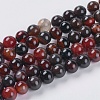 Natural Agate Beads Strands G-G515-6mm-04-1