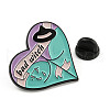 Gothic Sexy Butt Heart Shaped Enamel Pins JEWB-B016-02EB-05-3