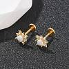 304 Stainless Steel Opal Stud Earrings EJEW-B143-01G-07-2