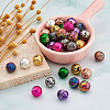 Craftdady 120Pcs 12 Style Electroplated Natural Lava Rock Beads Strands G-CD0001-01B-5