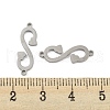 304 Stainless Steel Connector Charms STAS-P344-13P-3