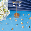 Beebeecraft 30Pcs Brass Stud Earring Findings KK-BBC00014-92-4