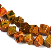 Dyed Natural Agate Beads Strands G-U029-D01-4