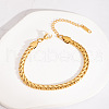 Stainless Steel Snake Chain Bracelets for Unisex LI3246-2-2