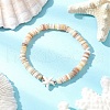 Natural Cultured Freshwater Pearl and Synthetic Turquoise Beads Stretch Bracelets BJEW-JB11875-02-1