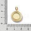 Brass Micro Pave Clear Cubic Zirconia Pendants KK-A221-05G-3