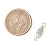 Frosted Flower Natural Cultured Freshwater Pearl & Acrylic Connector Charms PALLOY-JF03590-12-2