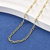 Brass Figaro Chain Necklaces NJEW-M108-42G-1