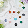 SUPERFINDINGS 16Pcs 16 Style Natural & Synthetic Mixed Gemstone Cabochons G-FH0002-31-6