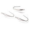 316 Surgical Stainless Steel Earring Hooks STAS-Z034-10P-1