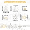 SUNNYCLUE 24Pcs 12 Style 201 Stainless Steel Pendants STAS-SC0003-54-2