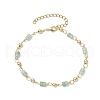 Brass Natural Mixed Stone Link Bracelets for Women BJEW-JB11683-3