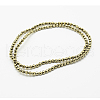 Round Non-magnetic Synthetic Hematite Beads Strands X-G-D617-6mm-27-3
