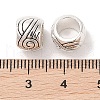 Tibetan Style Zinc Alloy Beads X-TIBEB-R063-014AS-RS-2