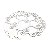 201 Stainless Steel Laser Cut Tree of Life Connector Charms STAS-Z116-02P-03-2