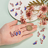 20Pcs 2 Colors Alloy Enamel Christmas Theme Pendants PALLOY-CJ0001-138-3
