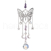 Alloy Butterfly Pendant Decorations HJEW-TA00238-1