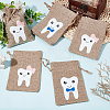 FINGERINSPIRE 12Pcs 2 Colors Rectangle Linen Packing Pouches ABAG-FG0001-03-4