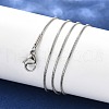 Tarnish Resistant 304 Stainless Steel Snake Chain Necklace Making STAS-P045-11P-2