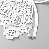 Detachable Fibre Lady's Embroidered Collars AJEW-CJC0006-01-3