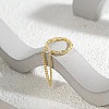 Alloy Curb Chain Cuff Earrings FS-WG8405F-01-1