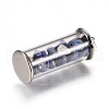 Alloy & Glass Wish Bottle Pendants G-Z017-02-2