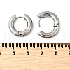 Tarnish Resistant 202 Stainless Steel Huggie Hoop Earrings EJEW-O087-08L-P-2