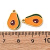 Fruit Seris 304 Stainless Steel Enamel Charms STAS-U060-03G-06-3