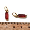 304 Stainless Steel Cubic Zirconia Pendants STAS-E487-21G-07-3