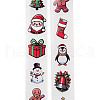 Christmas Round with Word Roll Stickers DIY-S045-01A-1