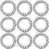 SUNNYCLUE 12Pcs Alloy Crystal Rhinestone Spring Gate Rings FIND-SC0012-68P-1
