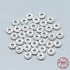 925 Sterling Silver Granulated Spacer Beads STER-T002-73S-3