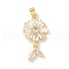 Brass Micro Pave Cubic Zirconia Pendants KK-K403-03A-01-1