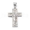 304 Stainless Steel Pendants STAS-L286-09P-1