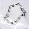 Tarnish Resistant 304 Stainless Steel Link Chain Bracelets X-BJEW-Z011-09P-1